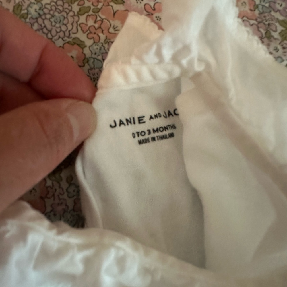 White Ruffled Kids One Piece - Picture 2 of 2